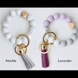 Bracelet Keychain Wristlet: LAVENDER PURP